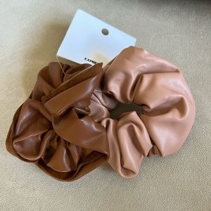 NWT Express Faux Leather Scrunchies